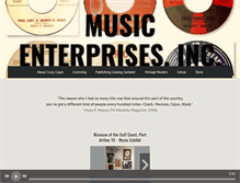 Tablet Screenshot of musicenterprisesinc.com
